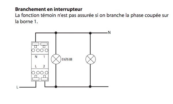 branchement interrupteur simple allumage notice schema electrique