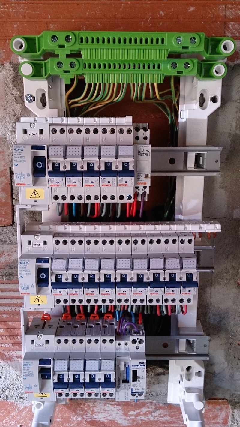 tableau électrique vétuste remplacé