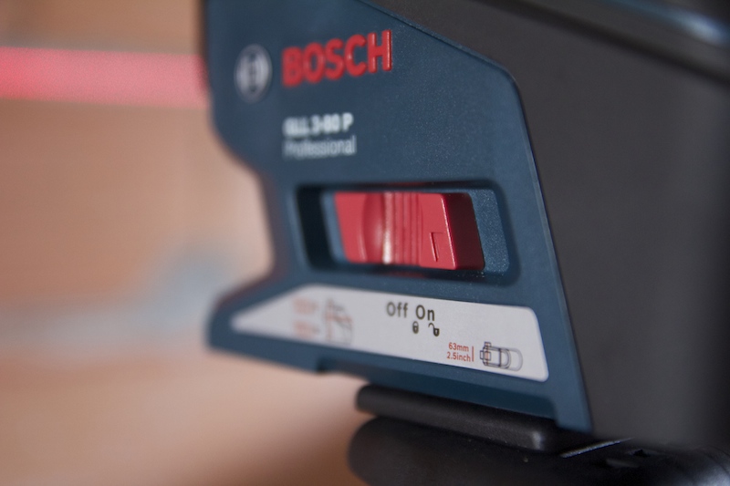 Réglage du niveau laser Bosch