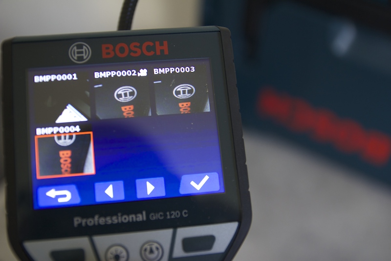 Bosch GIC 120C: menu de navigation de la caméra GIC 120C menu de navigation