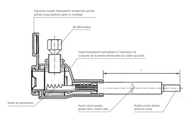 fouet de connexion électrique