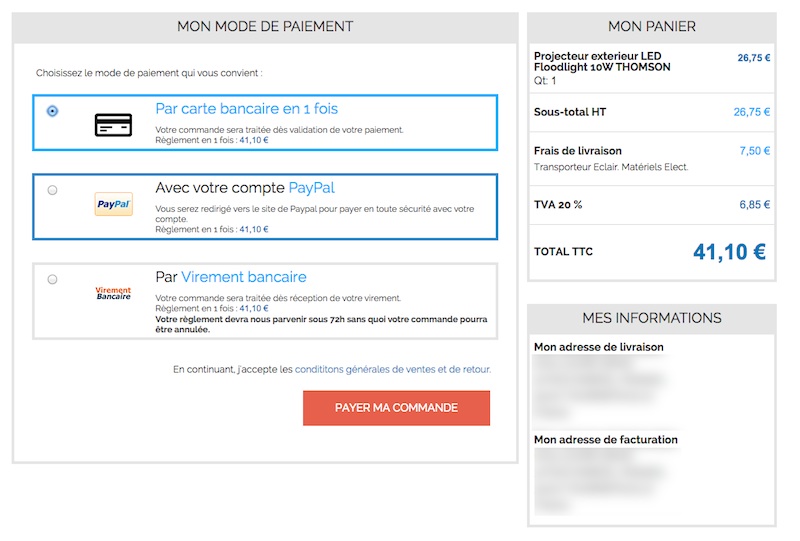 avis achat en ligne sur Batiwiz commande de matériel électrique chez Batiwiz