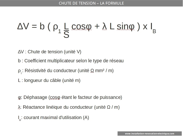 la formule pas simplifiée, qui ne sert qu'en prépa ou aux instalations industrielles