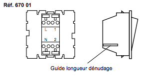  branchement interrupteur Legrand 67001