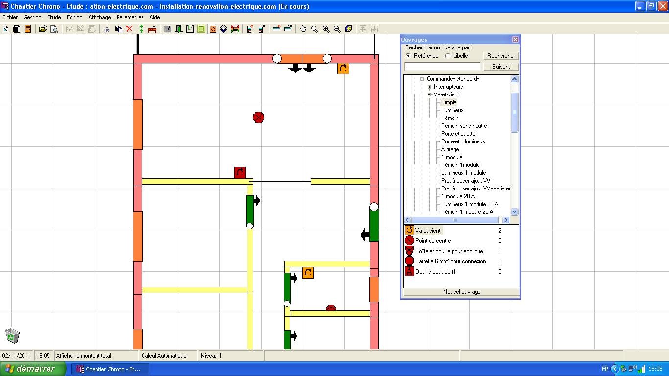 logiciel-electricite-chrono-chantier-positionnement-va-et-vient