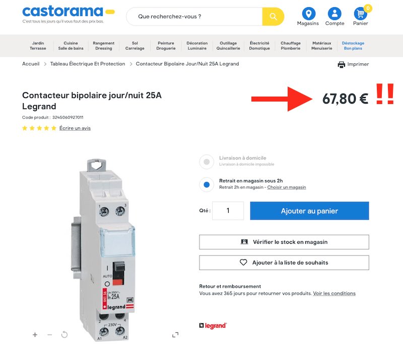 Bricolage Forum Électricité - Problème contacteur jour nuit