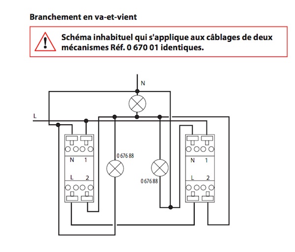 Quelle est la différence entre un interrupteur va-et-vient et un bouton  poussoir ? - particulier