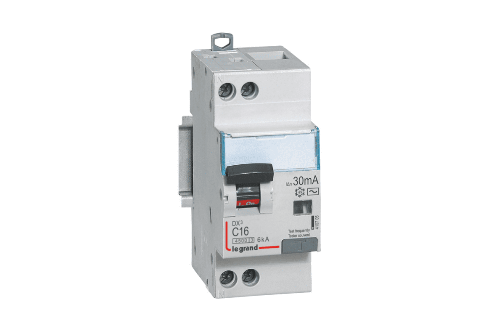 Disjoncteur Différentiel Legrand 16A Courbe C Type AC 30mA - Réf 07852