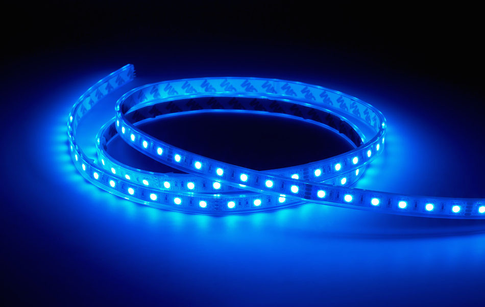 Ecloud Shop 2 X Bande Lumineux Lampe 12V 3 LEDs 3528 SMD Etanche Bleu Pour Voiture