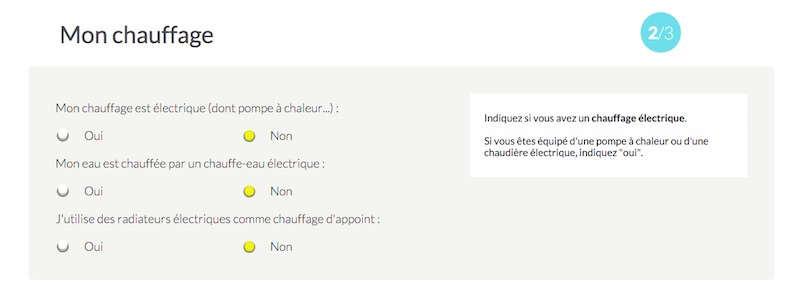 puissance ERDF facture estimation