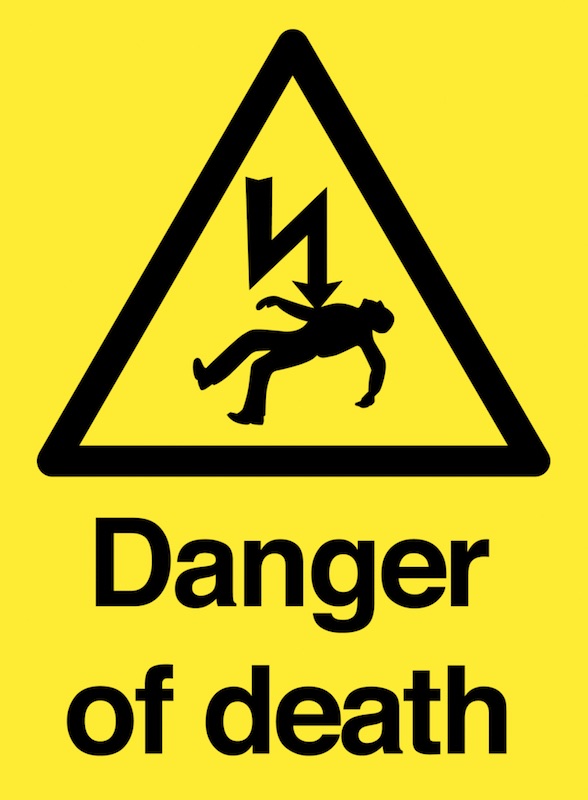 danger mort electrisation electrocution