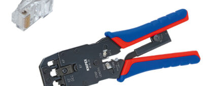 Pince à sertir RJ45 Knipex 975112, test pour le cablage RJ45: