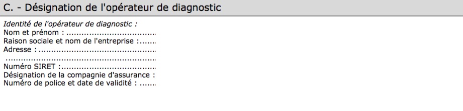 DEO Diagnostic électrique obligatoire