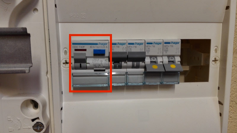 section de fil électrique et calibre interrupteur différentiel