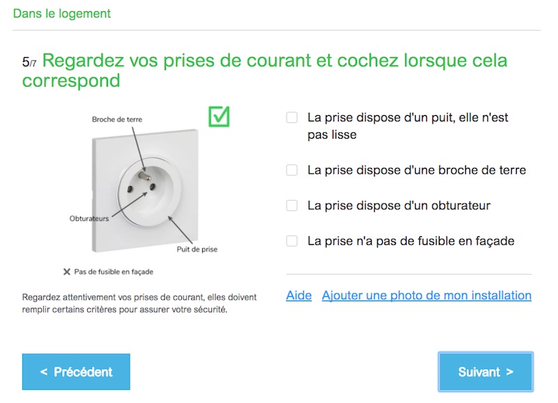 prise électrique analyse danger électrique vérification danger prise de courant