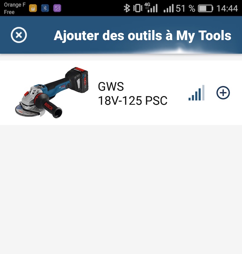 avis outillage connecté Bosch test Bosch de la meuleuse connectée 18V 125mm PSC