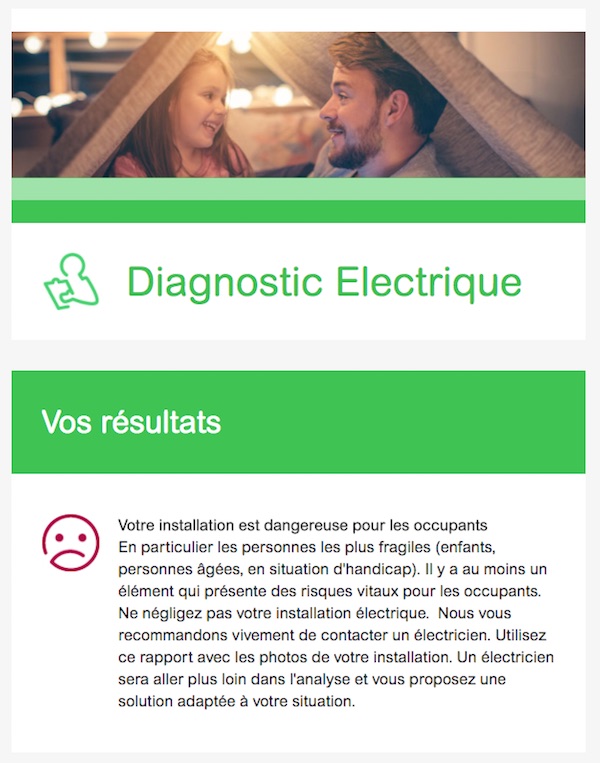 outil en ligne pour voir si l'installation électrique est dangereuse rapport audit installation électrique