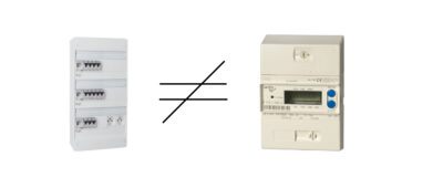 Différence entre compteur et tableau électrique, explication
