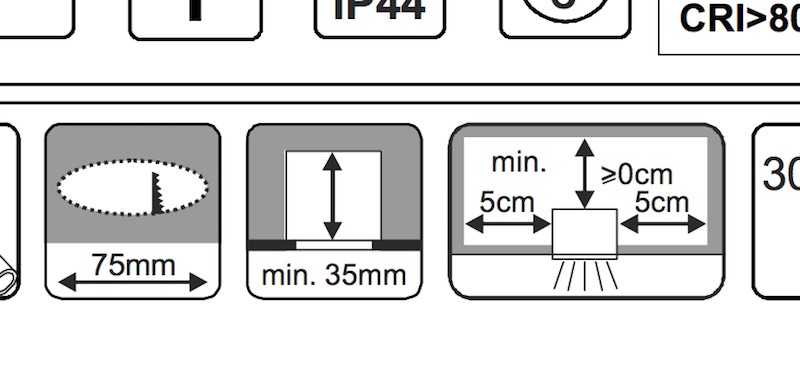 comment savoir le trou pour installer un spot encastrable