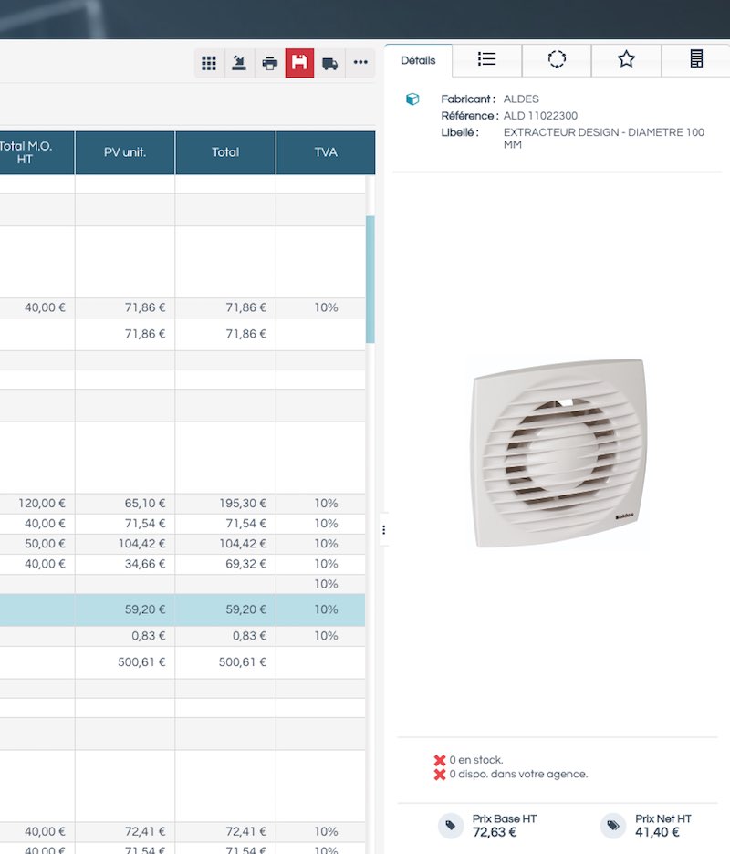 logiciel Esabora pour gérer les commandes de matériel électrique