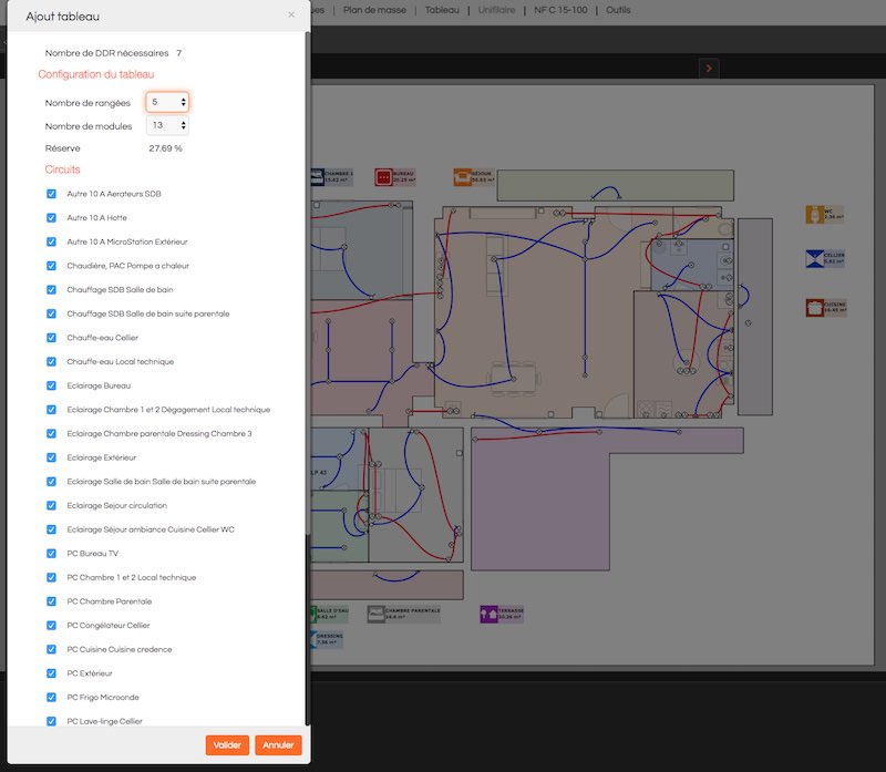 logiciel de dimensionnement automatique de tableau électrique