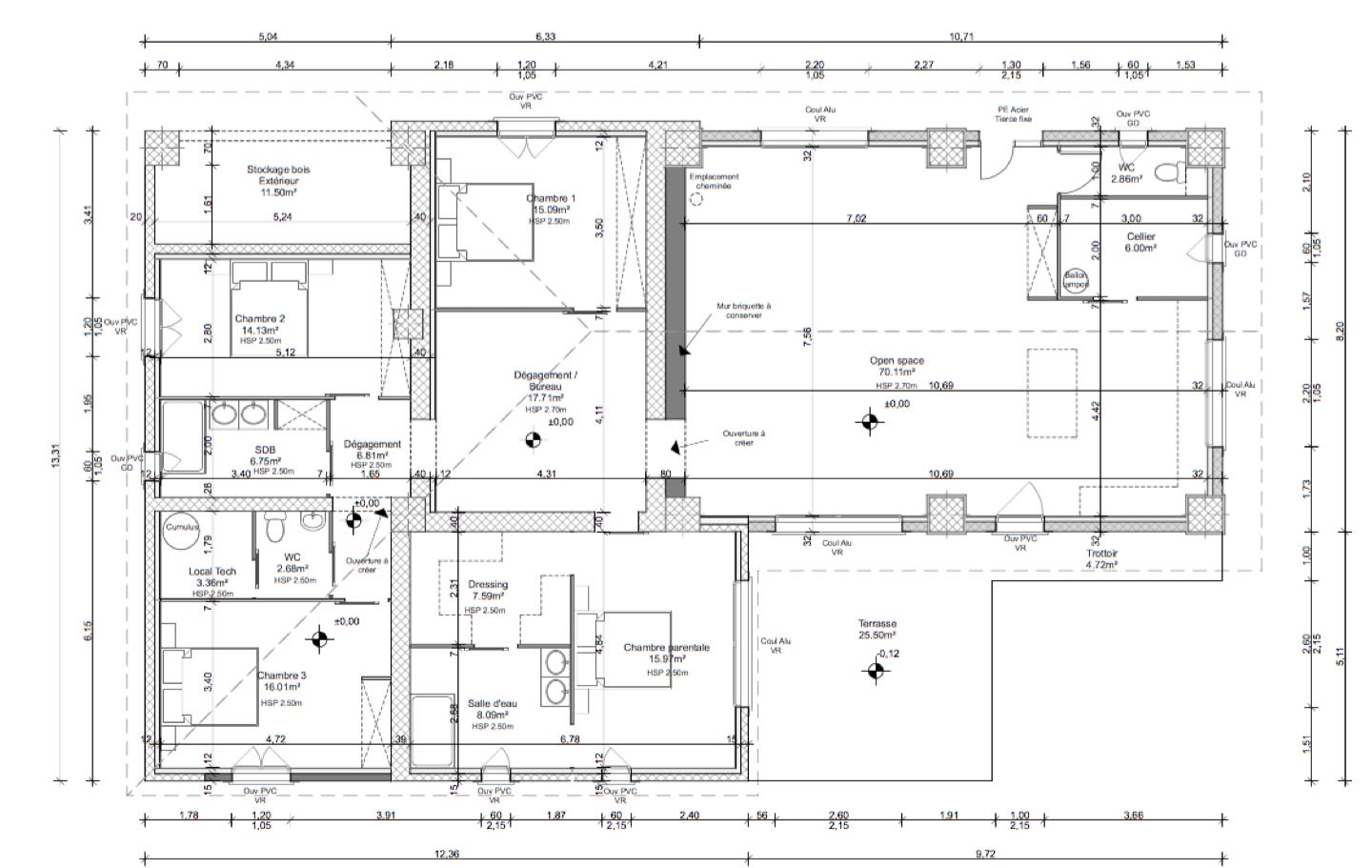 test de logiciel CAO pour électricien avec plan architectural 