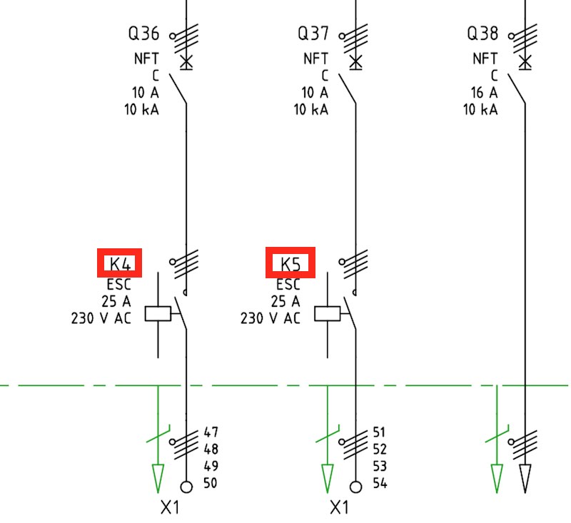 schéma électrique industriel unifilaire