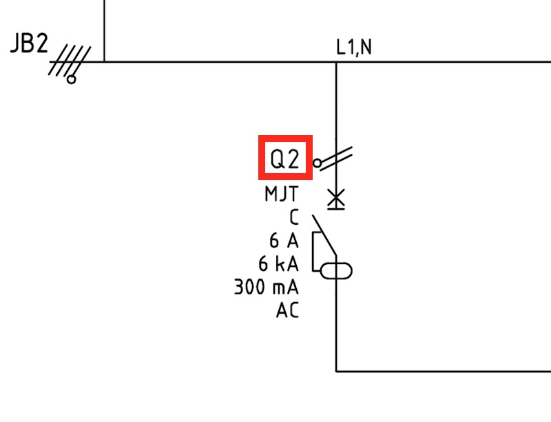 signification des lettres et sigles sur un plan électrique pourquoi utiliser la lettre Q pour un disjoncteur?