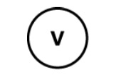 symbole appareil électrique voltmètre
