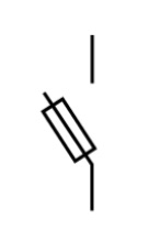 symbole électrique du fusible interrupteur