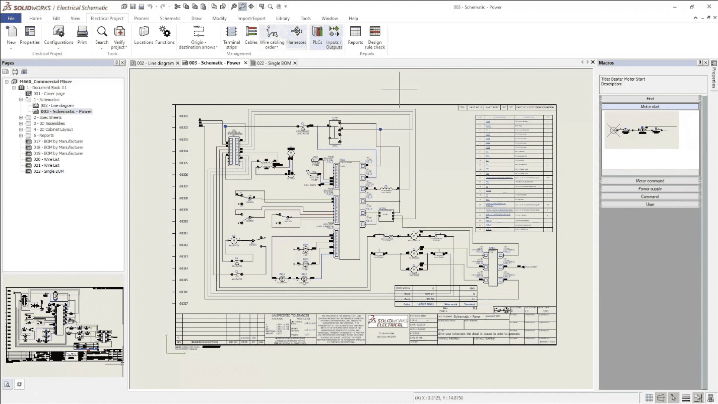 Capture decran solidworks electrical