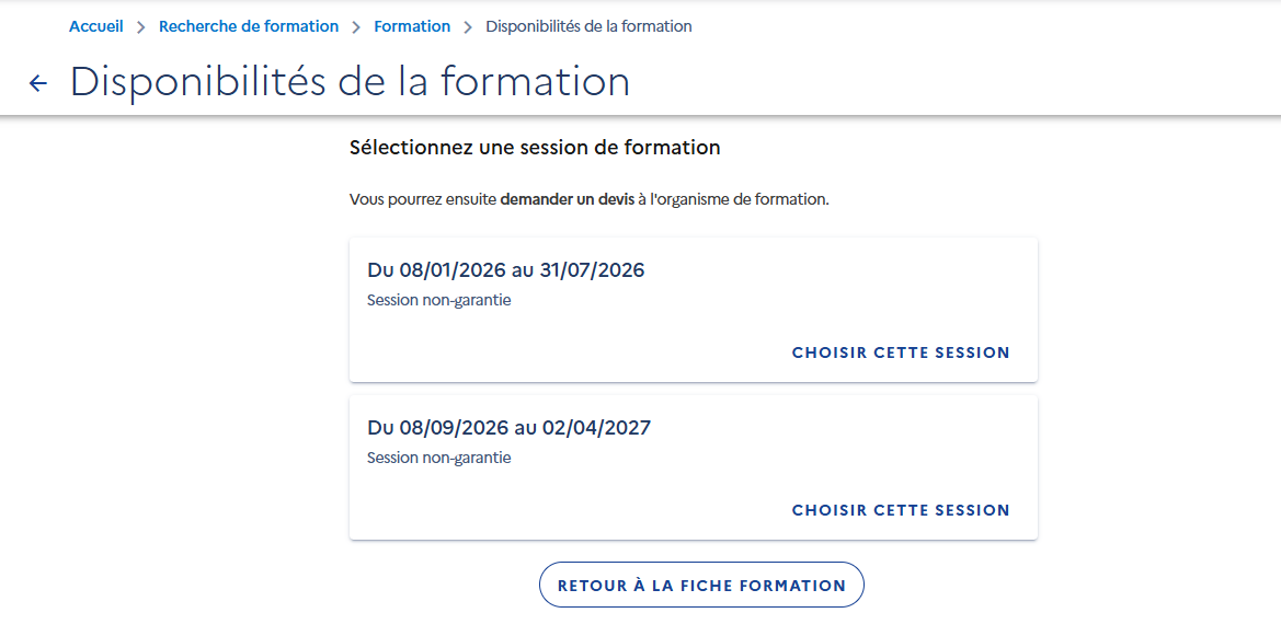 Disponibilites-formation