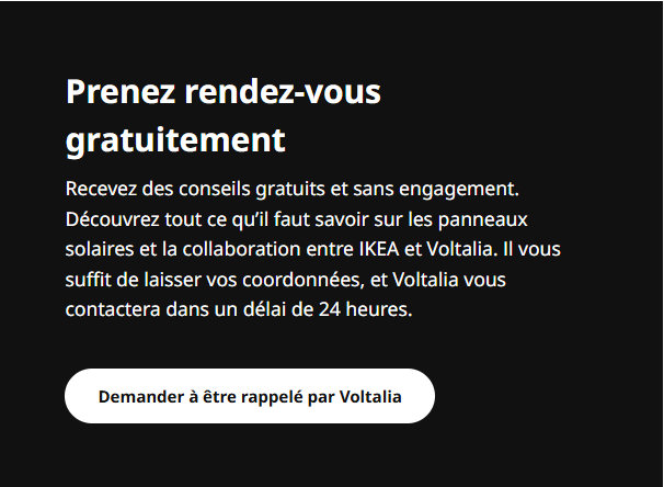 contacter Voltalia - Ikea - panneaux solaires