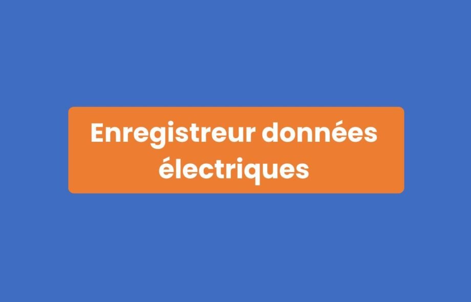Enregistreur Données Électriques