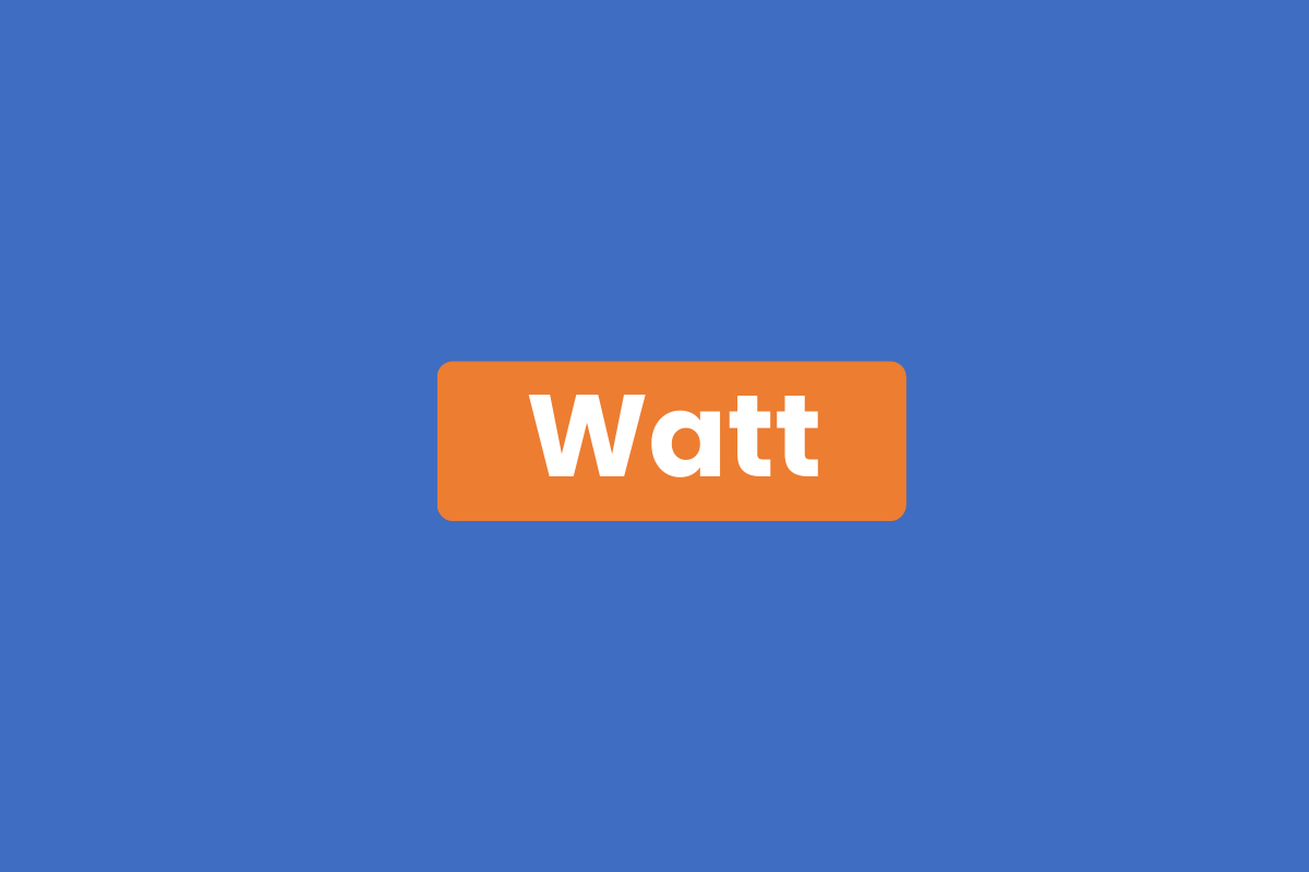 Wat T Watt