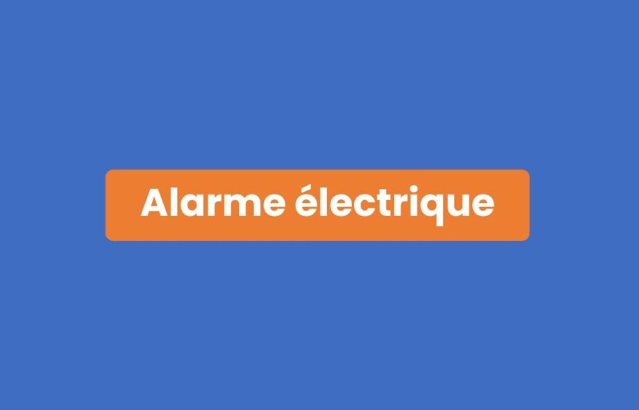 Alarme électrique