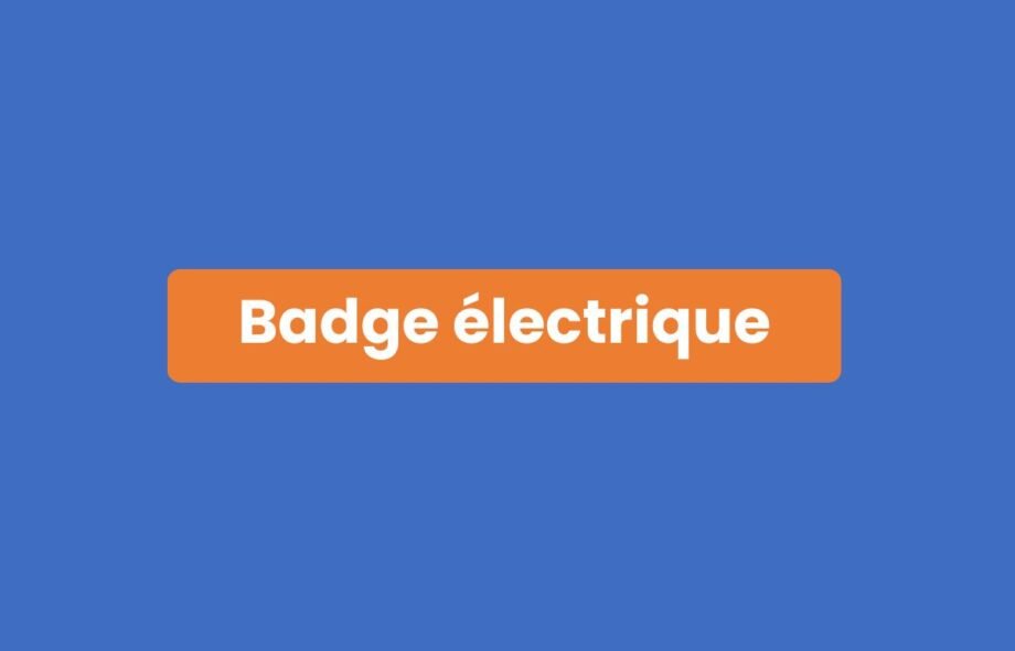 Badge électrique
