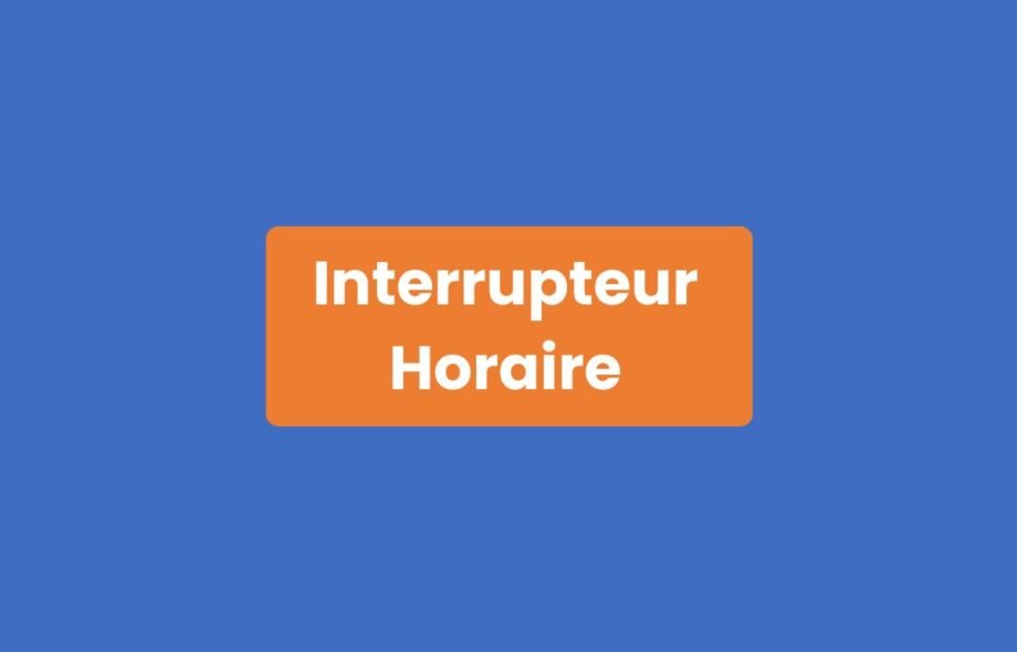 Interrupteur Horaire