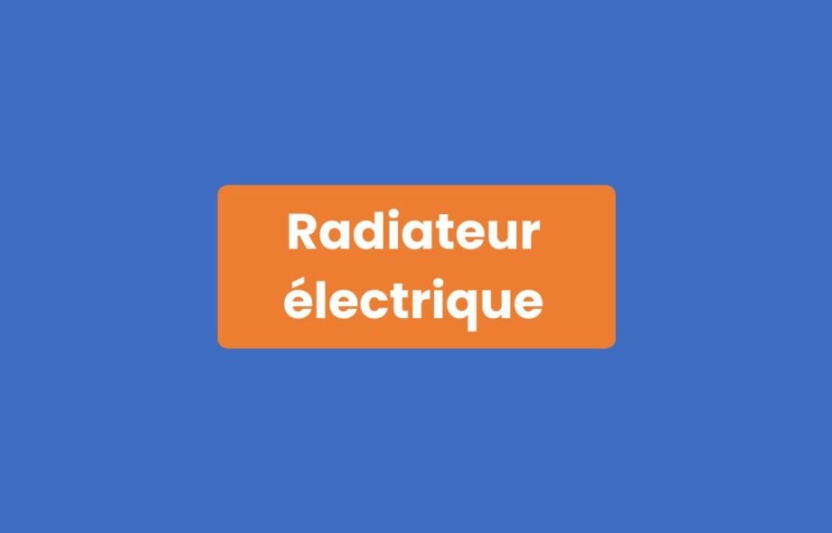 Radiateur électrique