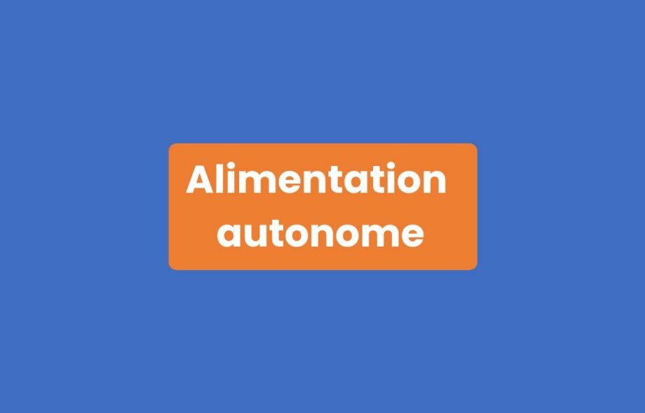 Alimentation Autonome