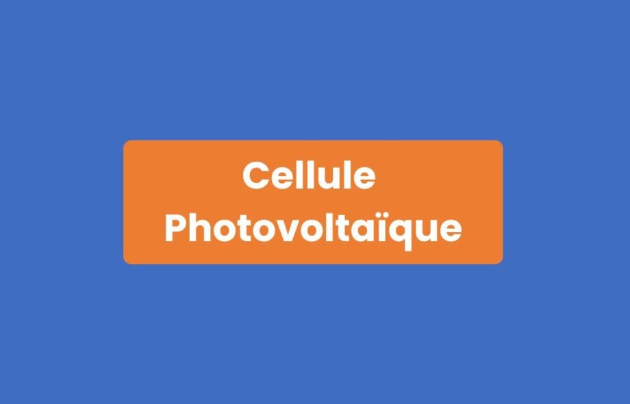 Cellule photovoltaïque
