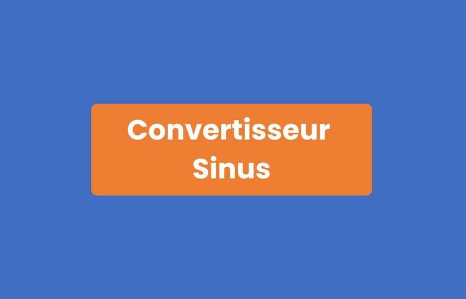 Convertisseur Sinus