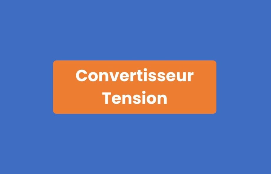 Convertisseur Tension