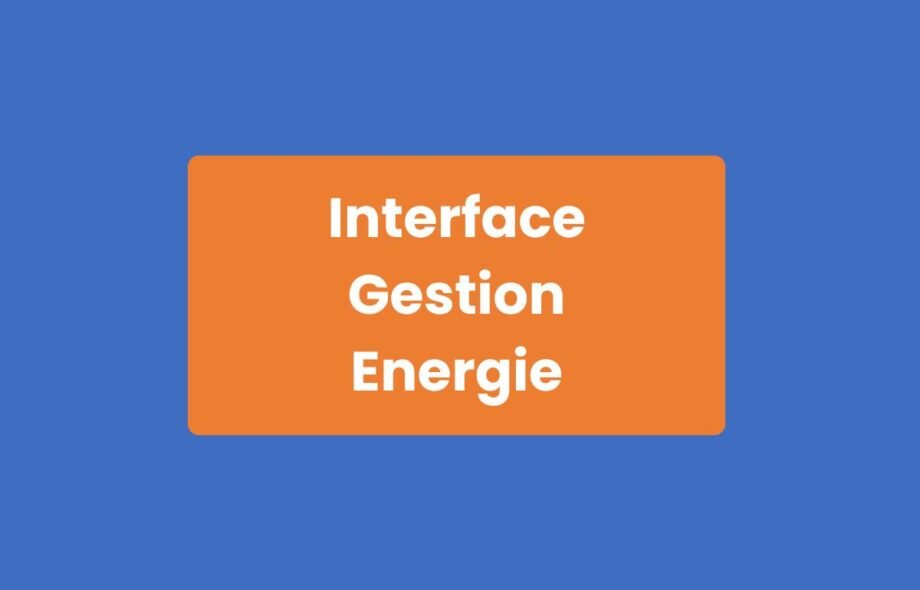Interface Gestion Énergie