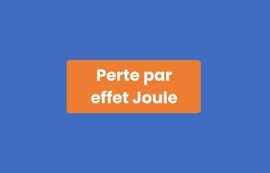 Perte par effet Joule