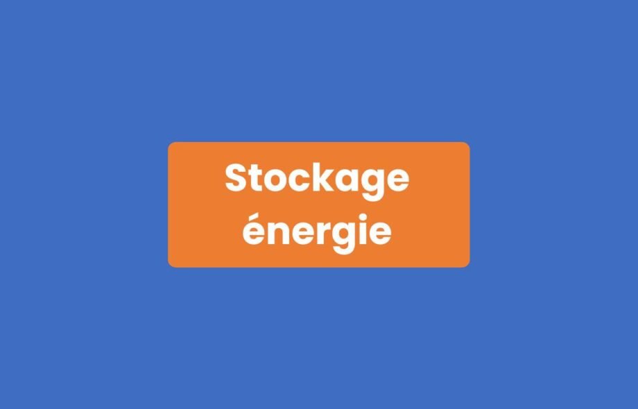 Stockage Énergie