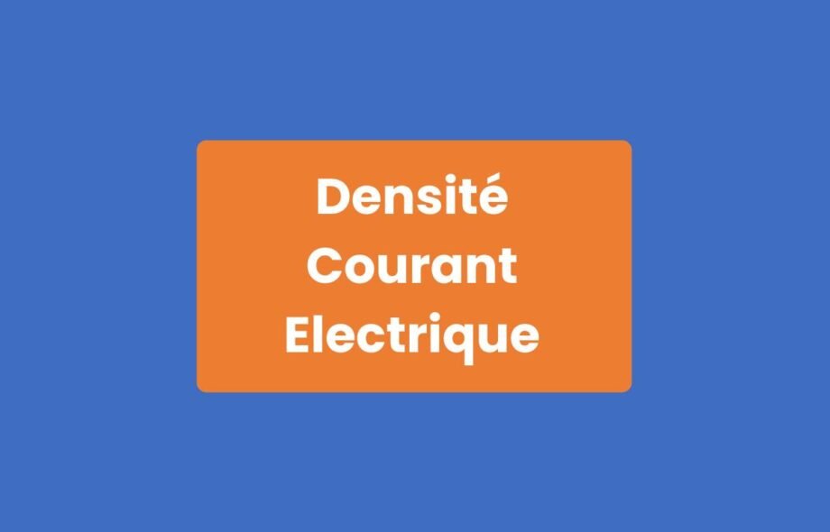 Densité Courant Électrique