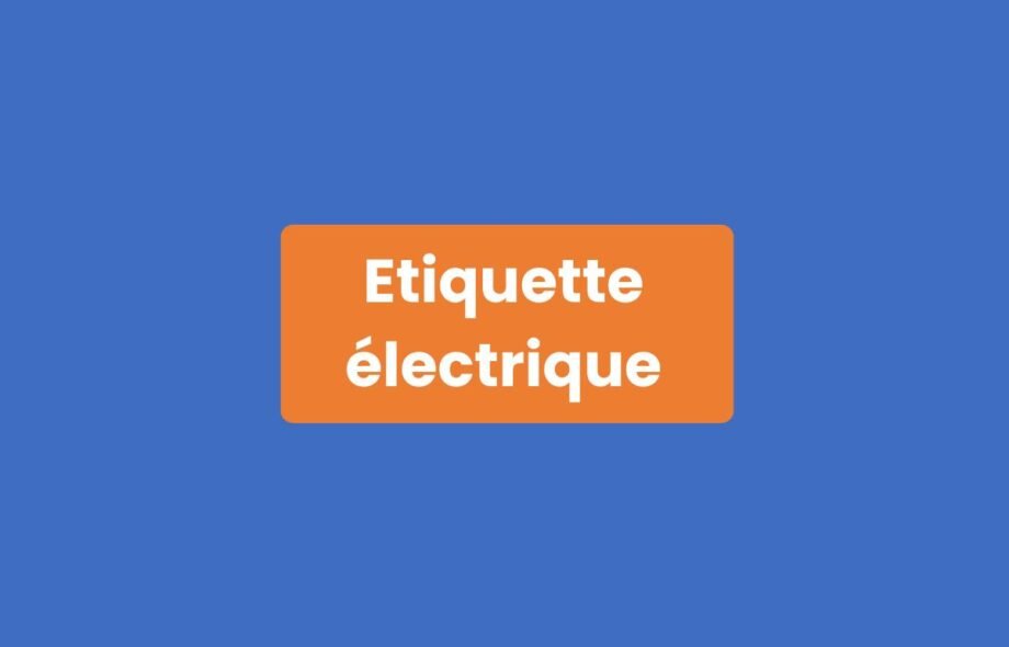 Étiquette Électrique