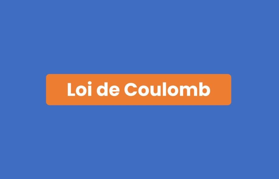 Loi de Coulomb