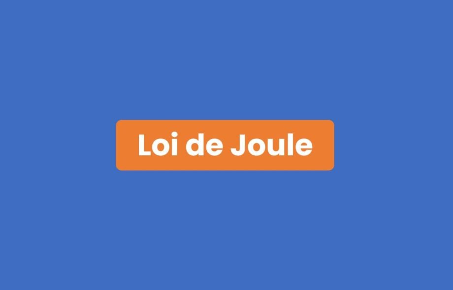 Loi Joule